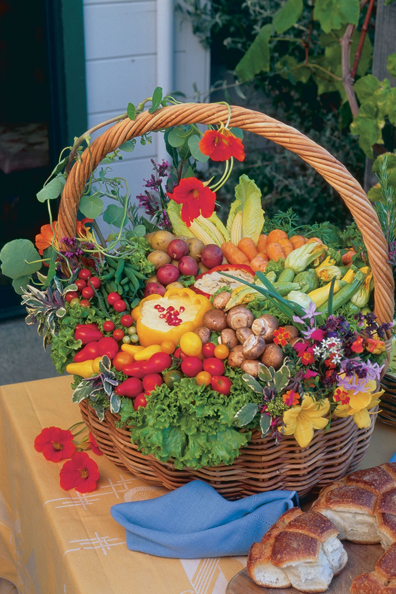 Edible harvest basket