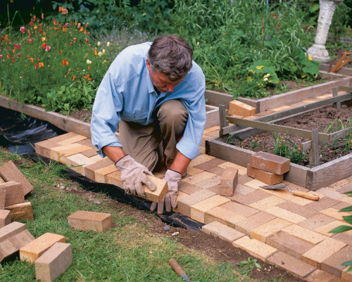 Build Brick Garden Pathways Finegardening, How To Make A Garden Path With Bricks