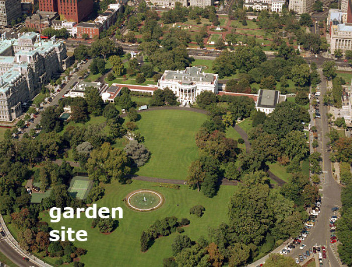 White House garden site
