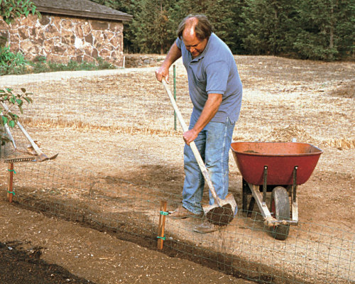 Prepping the soil