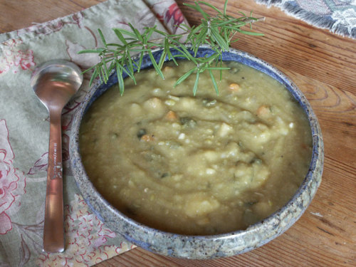 Country Pea Soup with Rosemary