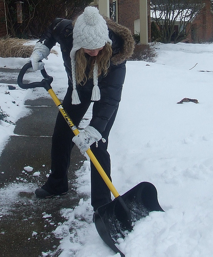 At least it will be a few months before you'll need Stacy's advice on shoveling snow.